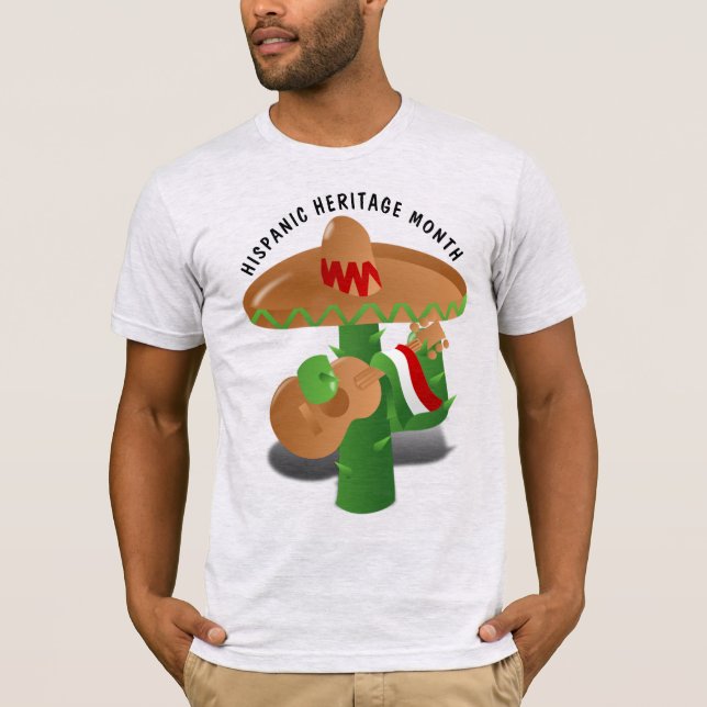 Camiseta Mes del Patrimonio Hispano Nacional - Cactus (Anverso)