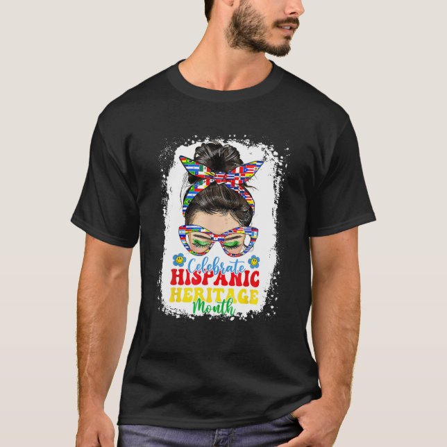 Camiseta Mes del Patrimonio Hispano Nacional de Mujeres Hip (Anverso)