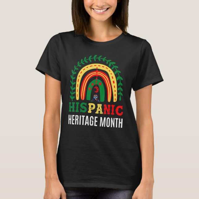 Camiseta Mes del Patrimonio Hispano Nacional El Arcoiris Cu (Anverso)