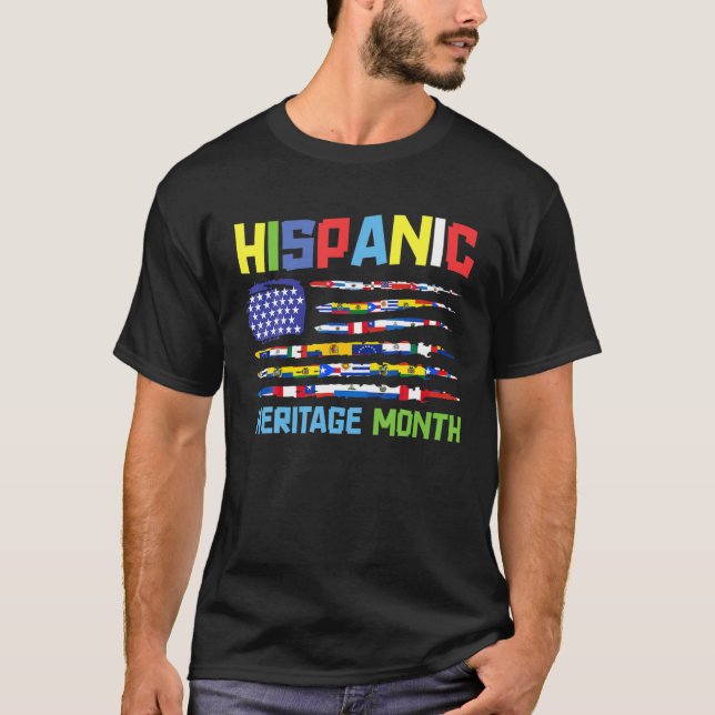 Camiseta Mes del Patrimonio Hispano Nacional El Arcoiris Cu (Anverso)
