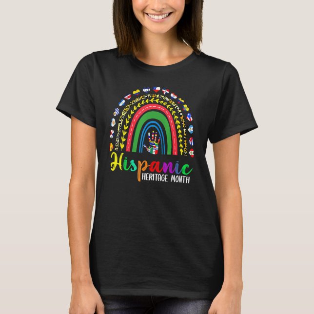 Camiseta Mes del Patrimonio Hispano Nacional El Arcoiris Cu (Anverso)