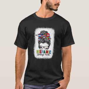 Camiseta Mes del Patrimonio Hispano Nacional Messy Bun All 