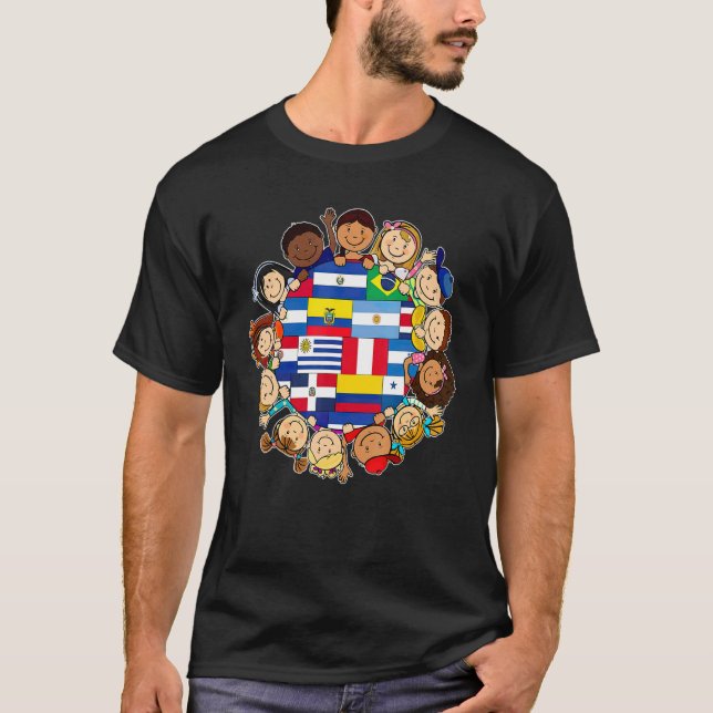 Camiseta Mes del patrimonio hispano nacional Niños Chicas l (Anverso)