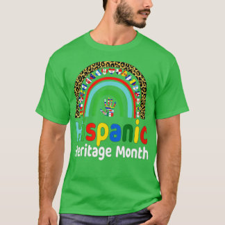 Camiseta Mes del Patrimonio Hispano Nacional Países Arcoiri