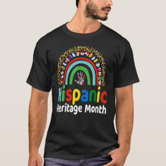 Camiseta Mes del Patrimonio Hispano Nacional Países Arcoiri