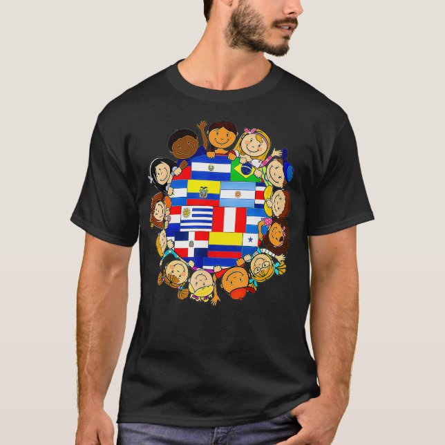Camiseta Mes del Patrimonio Hispano Niños Jóvenes Niños Peq (Anverso)