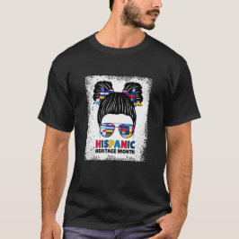 Camiseta Mes del Patrimonio Hispano Niños Messy Bun 2024
