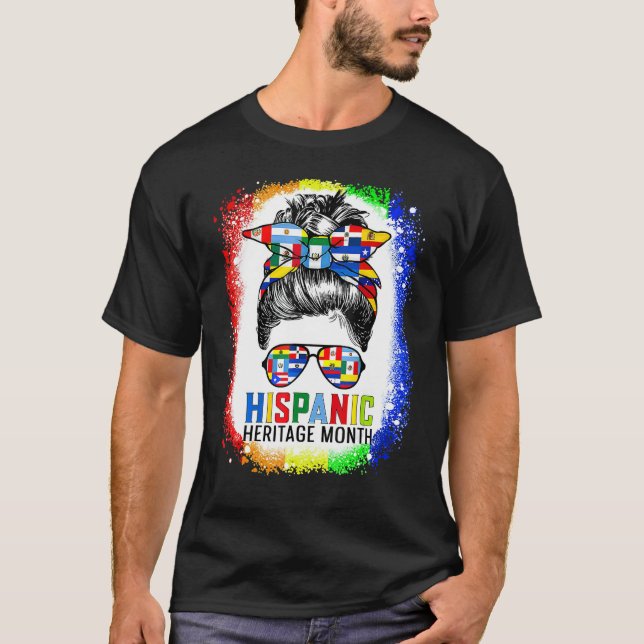 Camiseta Mes del Patrimonio Hispano Orgullosas Desordenadas (Anverso)