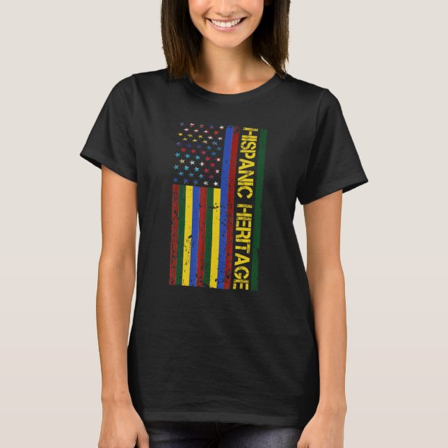 Camiseta Mes del Patrimonio Hispano Orgulloso Herencia Hisp (Anverso)