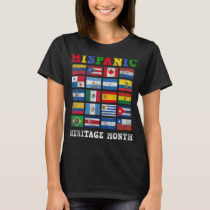 Camiseta Mes del patrimonio hispano Países Latinos