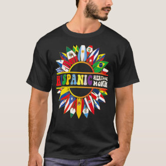 Camiseta Mes del patrimonio hispano Países latinos