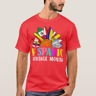 Camiseta Mes del patrimonio hispano Países Latinos Girasole