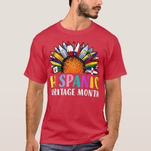 Camiseta Mes del patrimonio hispano Países Latinos Girasole
