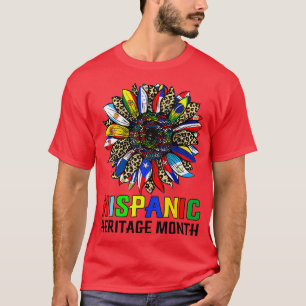 Camiseta Mes del patrimonio hispano Países latinos marcan e