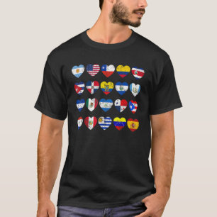 Camiseta Mes del patrimonio hispano Todos los países latino