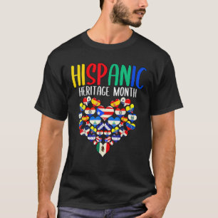 Camiseta Mes del patrimonio hispano Todos los países marcan