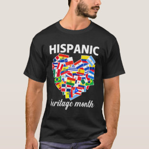 Camiseta Mes del patrimonio hispano Todos los países marcan