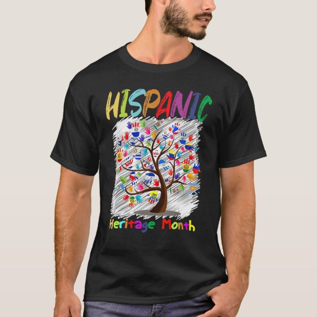 Camiseta Mes del patrimonio nacional hispano cita a cou lat (Anverso)