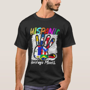 Camiseta Mes del Patrimonio Nacional Hispano Mano A Todos L