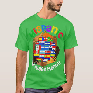 Camiseta Mes del Patrimonio Nacional Hispano Todos Los País