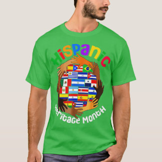 Camiseta Mes del Patrimonio Nacional Hispano Todos Los País