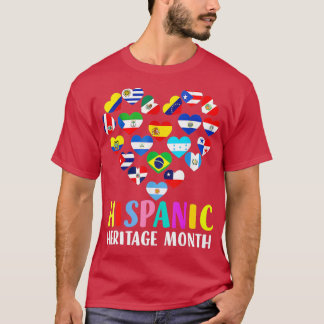 Camiseta Mes del patrimonio nacional hispano Todos los país