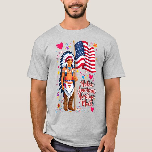 Camiseta Mes del Patrimonio Nativo Estadounidense Orgullo 1 (Anverso)