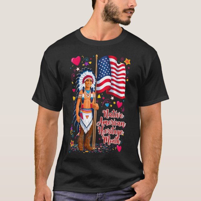 Camiseta Mes del Patrimonio Nativo Estadounidense Orgullo d (Anverso)