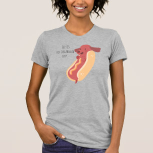 Camiseta Mes del perro caliente, cachorro de cachorro de pe