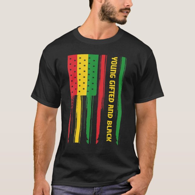 Camiseta Mes Joven De Historia Negra Y Media Afroamericana (Anverso)