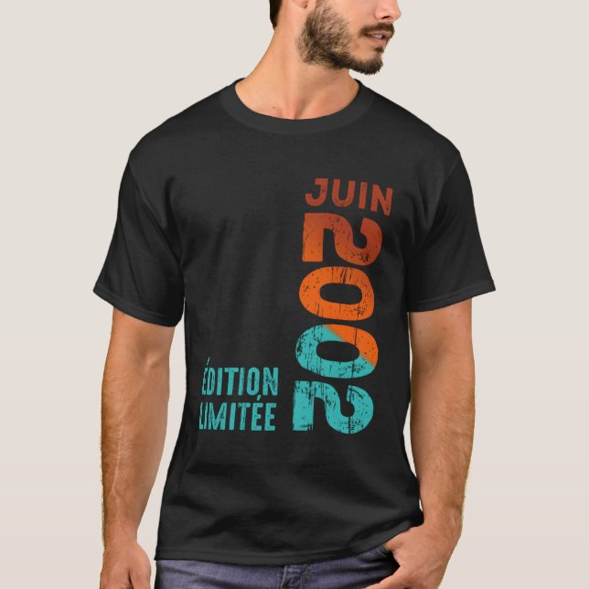 Camiseta Mes Junio 2002 Año 2002 2002 Desde 2002 2002 (Anverso)