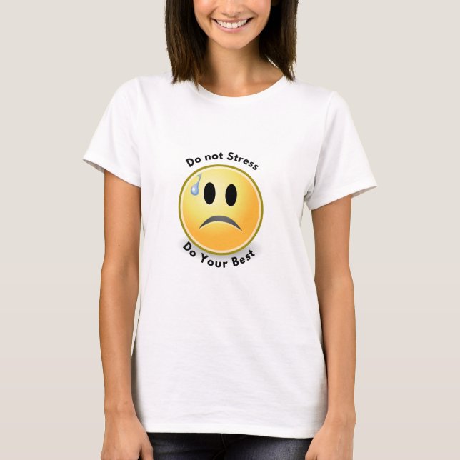 Camiseta Mes nacional de concienciación sobre el estrés- No (Anverso)