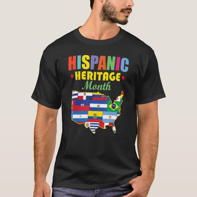 Camiseta Mes Nacional de la Herencia Hispana (Anverso)