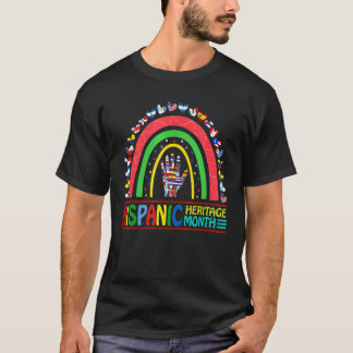 Camiseta Mes Nacional de la Herencia Hispana Arcoíris Todos