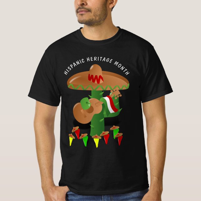 Camiseta Mes Nacional de la Herencia Hispana - Cactus (Anverso)