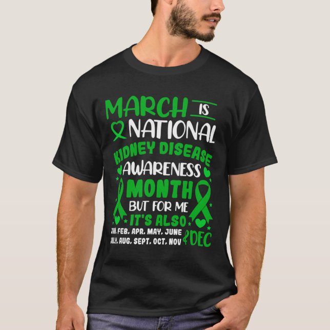 Camiseta Mes Nacional de Sensibilización sobre Enfermedades (Anverso)