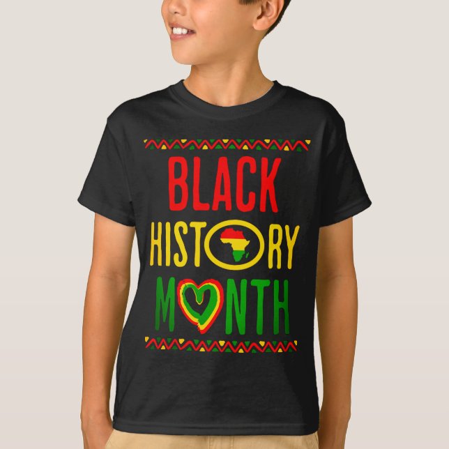 Camiseta Mes Negro, 12 de junio, Mes de la Historia Negra (Anverso)