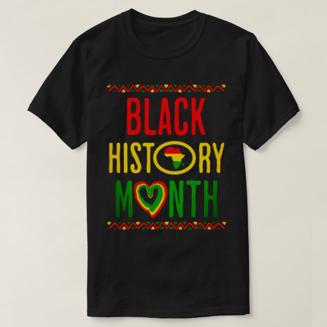Camiseta Mes Negro, 12 de junio, Mes de la Historia Negra (Diseño del anverso)