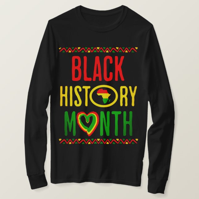 Camiseta Mes Negro, 12 de junio, Mes de la Historia Negra (Anverso del diseño)