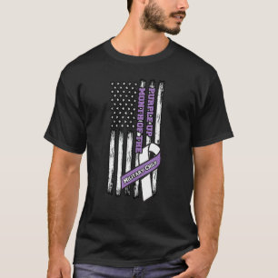 Camiseta Mes Púrpura Del Niño Militar