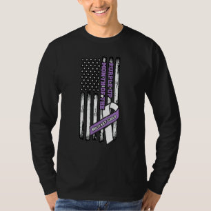 Camiseta Mes Púrpura Del Niño Militar