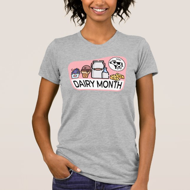 Camiseta Mes retro de leche (Anverso)