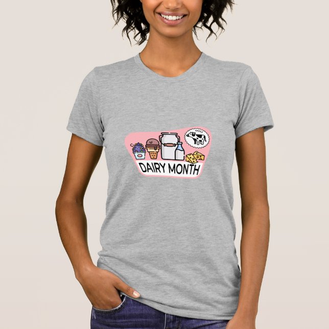 Camiseta Mes retro de leche (Anverso)