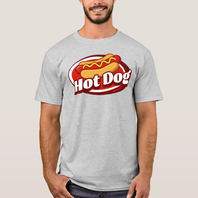 Camiseta Mes retro de perro caliente (Anverso)
