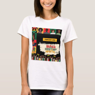 Camiseta Mes rojo de la historia negra honrando el legado