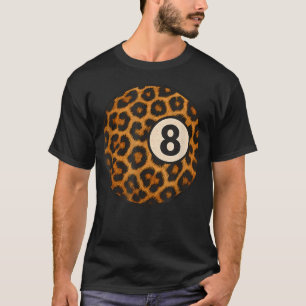 Camiseta Mesa de billar ocho bolas Leopardo Rústico Occiden