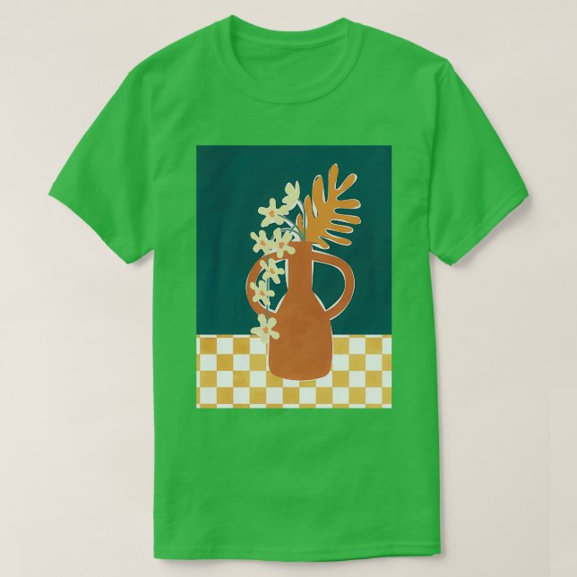 Camiseta Mesa de flores de cerámica (Diseño del anverso)