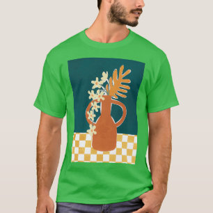 Camiseta Mesa de flores de cerámica