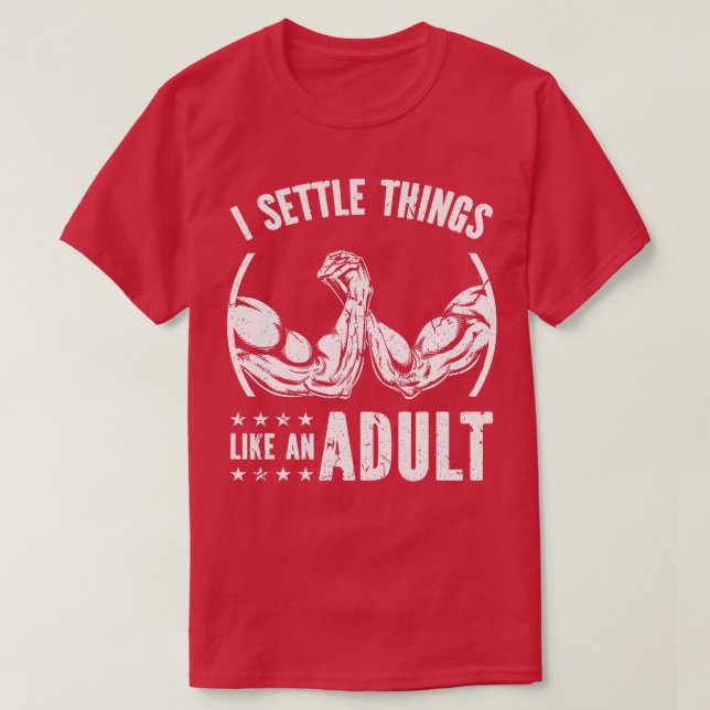 Camiseta Mesa de lucha armada lucha de armas de fuego (Diseño del anverso)