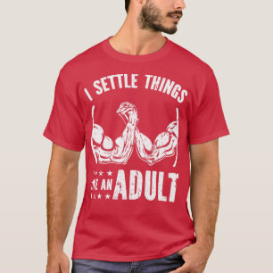 Camiseta Mesa de lucha armada lucha de armas de fuego